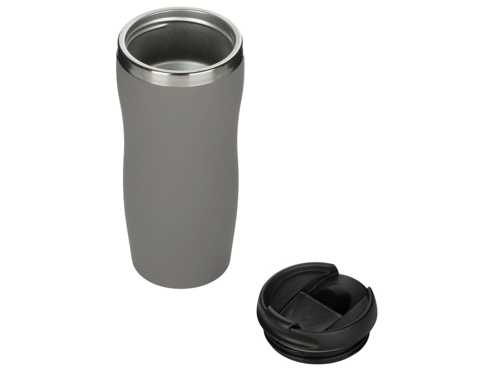 Термокружка «Double wall mug С1» soft-touch, 350 мл, серый — изображение 2