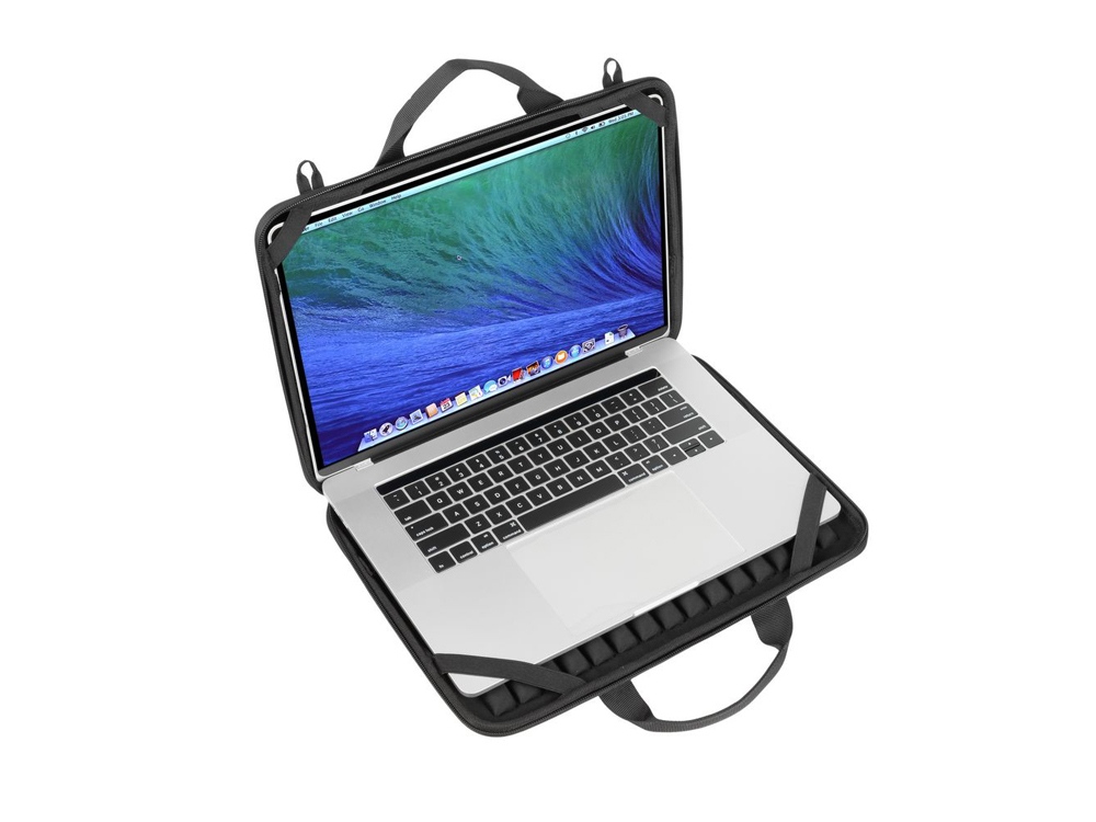 Жесткий чехол для ноутбуков до 14'' и MacBook Air 15, черный — изображение 7