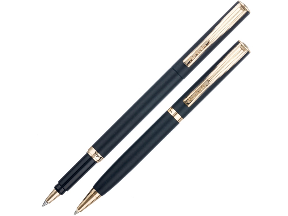 Набор «Pen and Pen»: ручка шариковая, ручка-роллер, черный