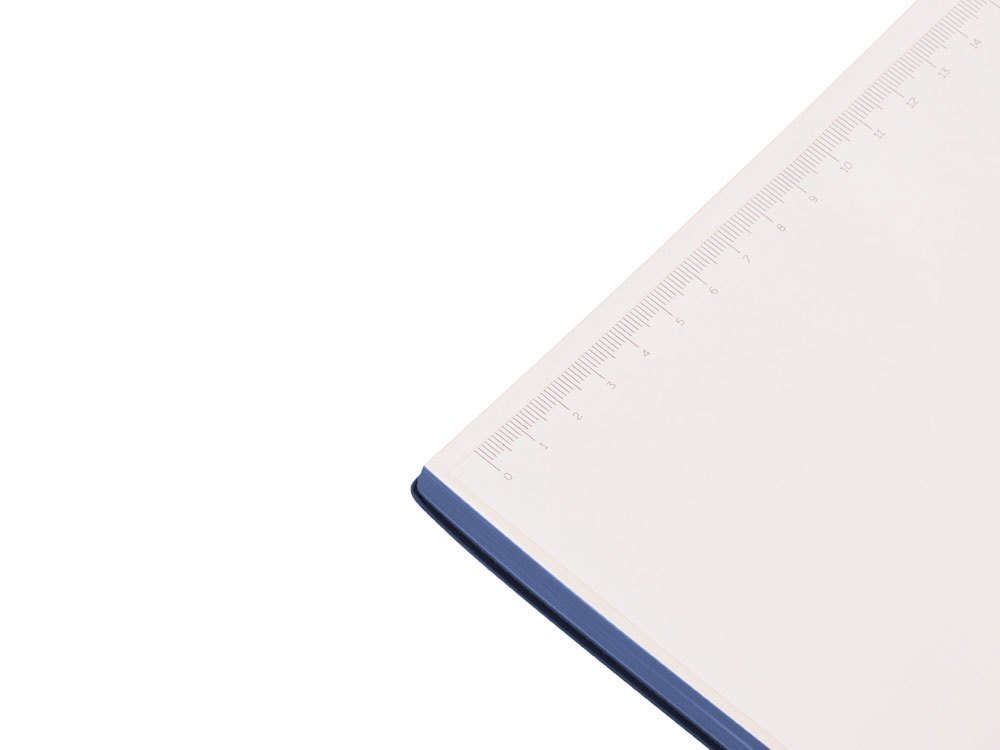 Бизнес-блокнот А5 «C1» soft-touch, синий — изображение 5