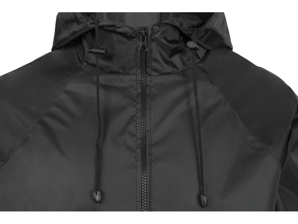 Дождевик «Parka» унисекс, черный — изображение 5