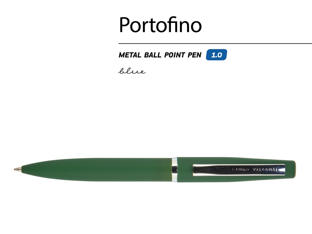 Ручка металлическая шариковая «Portofino», зеленый — изображение 2