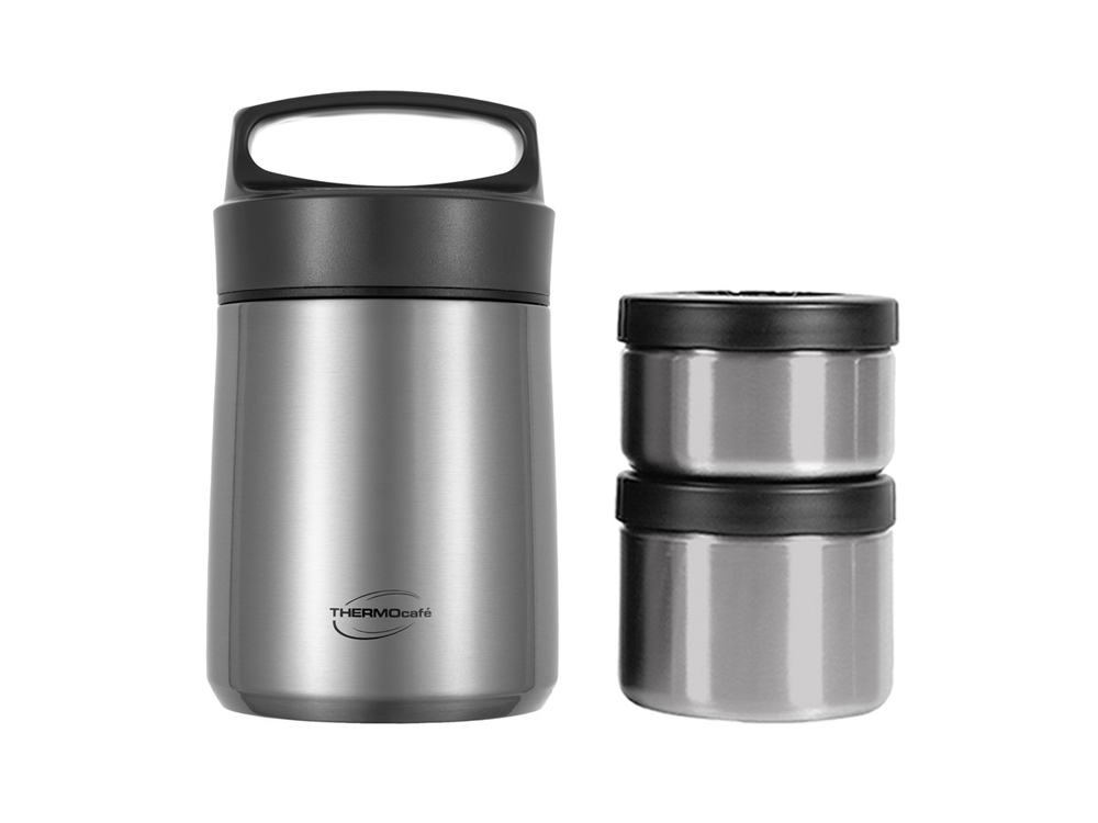 Термос с двумя контейнерами THERMOcafe «TCLB-1480SY», 1480 мл, стальной
