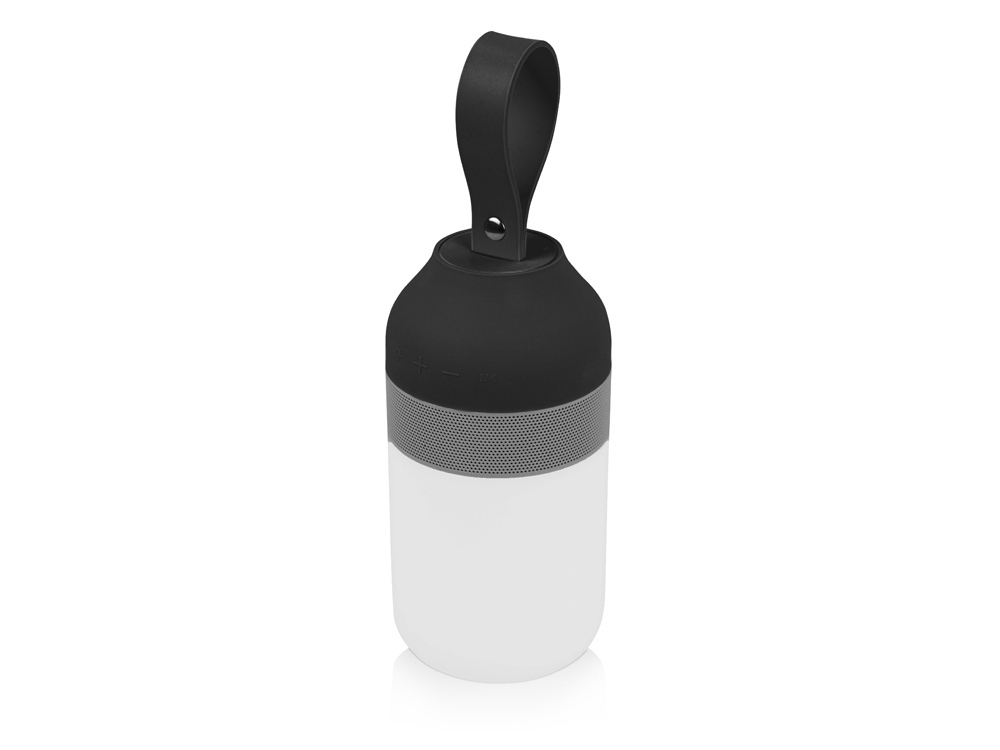 Беспроводная колонка «Lantern» со встроенным светильником, IPX4, черный/серебристый/белый — изображение 2