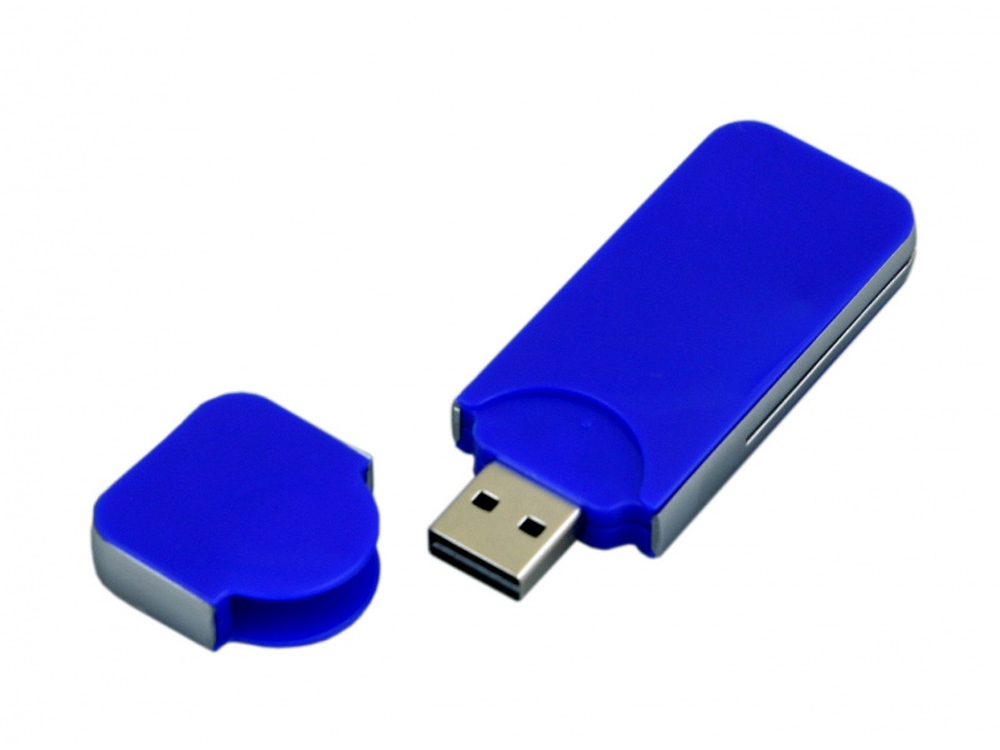 USB 2.0- флешка на 16 Гб в стиле I-phone, синий — изображение 2