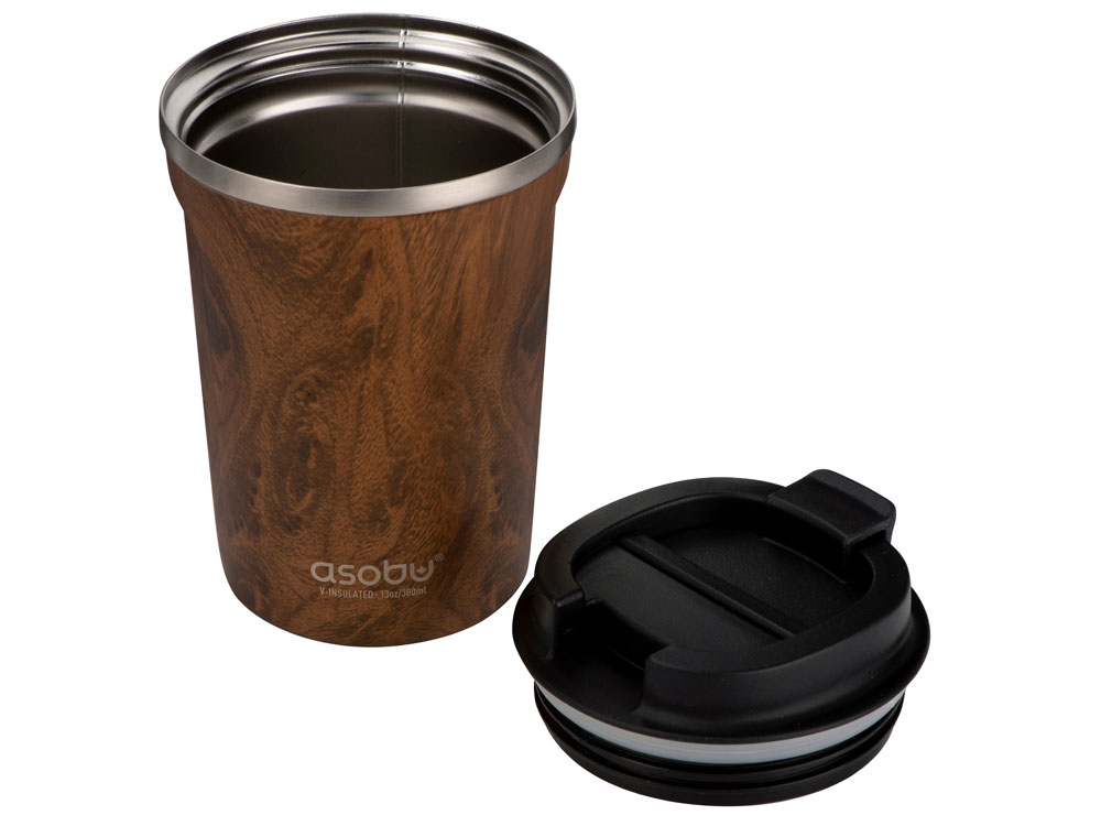 Термокружка «CAFÉ COMPACT», дерево — изображение 3