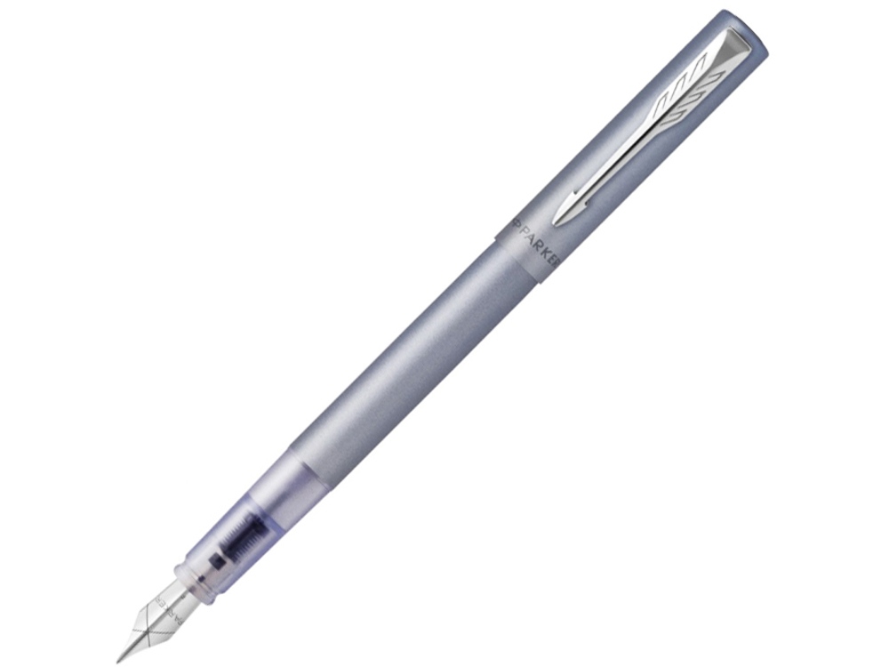 Перьевая ручка Parker Vector, F/M, серебристый, серый
