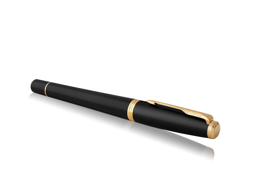 Ручка перьевая Parker «Urban Core Muted Black GT», черный матовый/золотистый — изображение 3