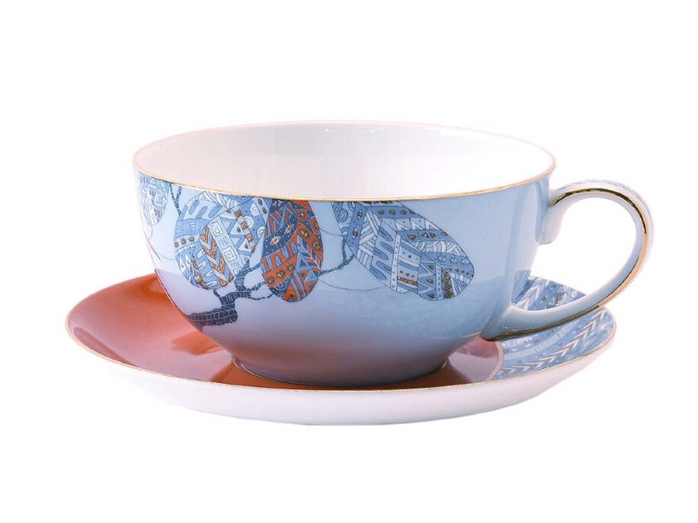 Набор чашка и блюдце «TEA SET TRO», голубой