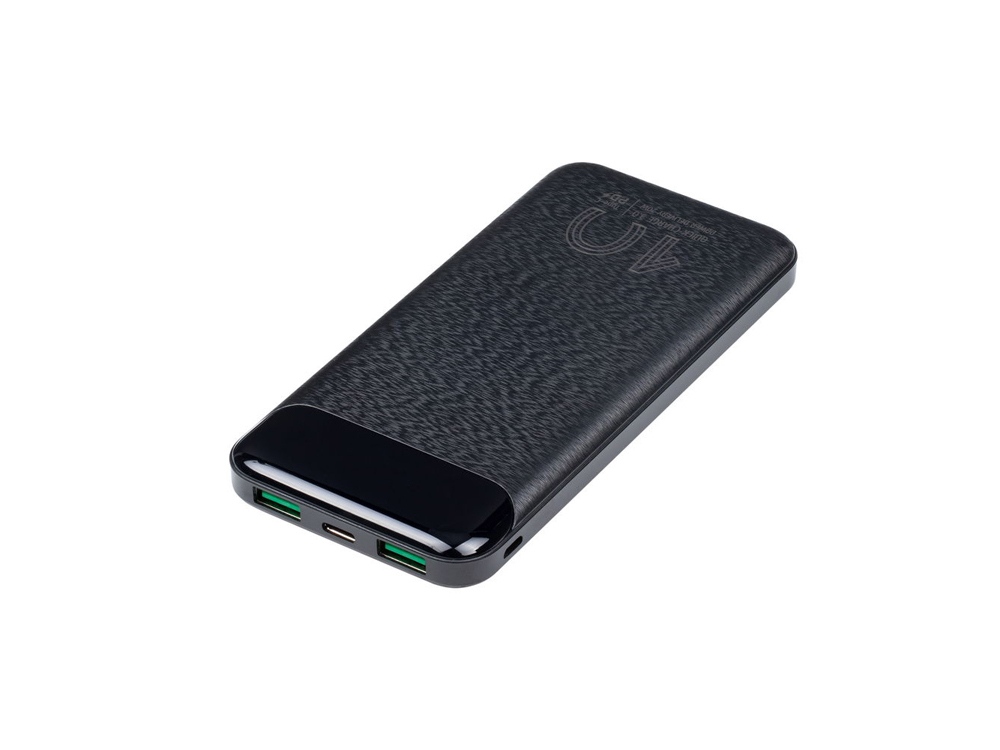 Внешний аккумулятор с дисплеем, 10000 mAh, черный — изображение 7
