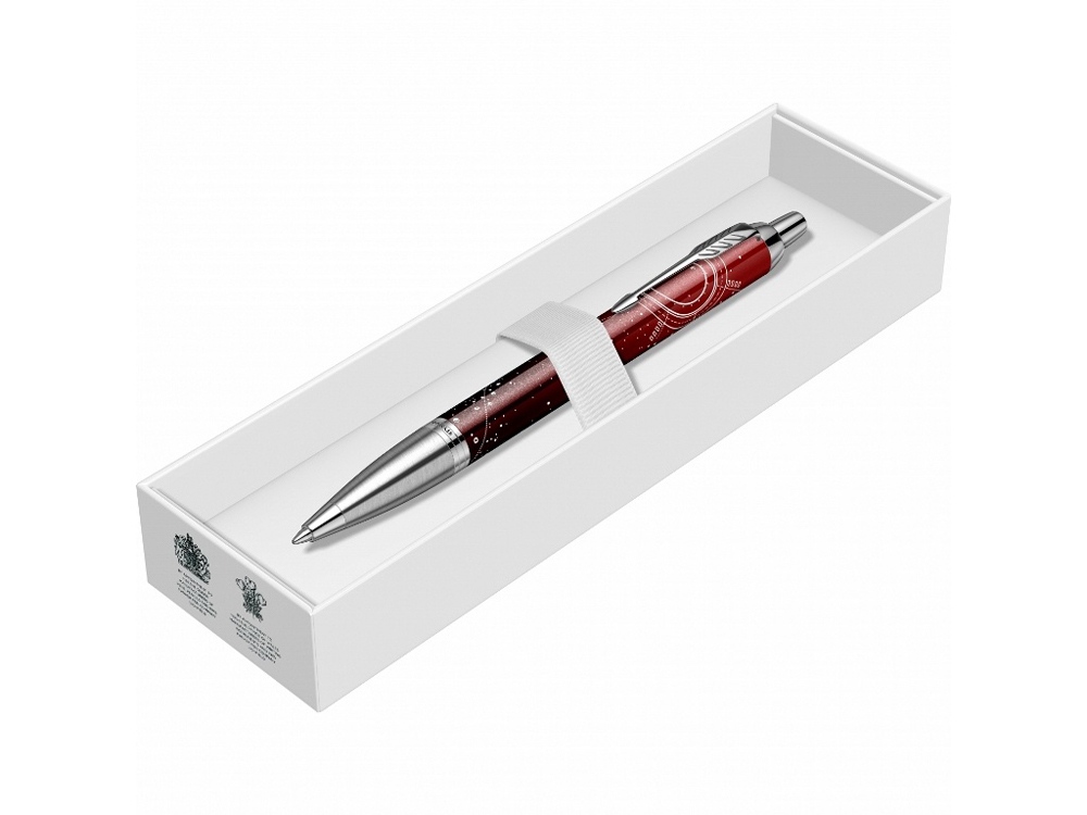 Ручка шариковая Pix Parker IM Royal, красный, серебристый — изображение 5