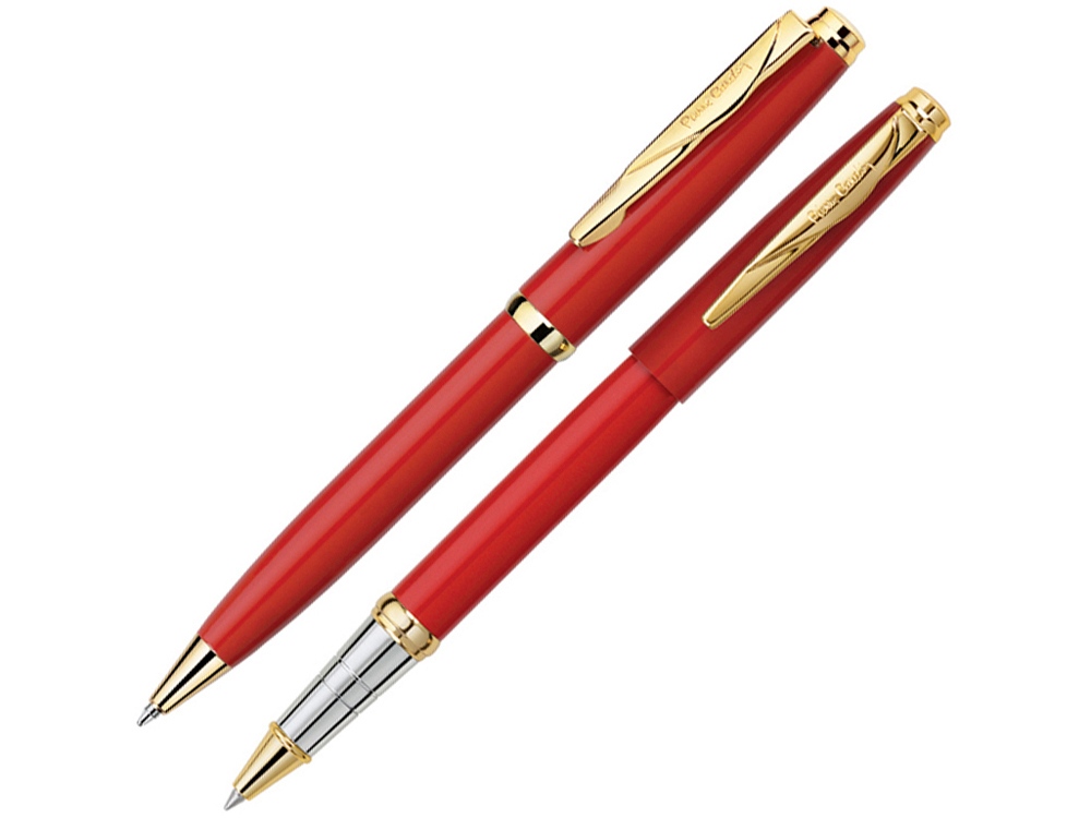 Набор «Pen and Pen»: ручка шариковая, ручка-роллер, красный
