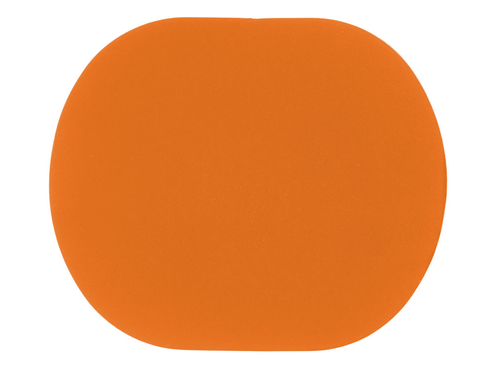Патч «Овал», soft-touch, оранжевый