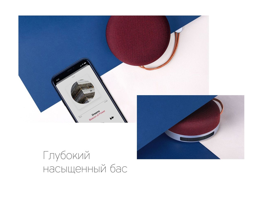 Портативная колонка «Mysound Capella», красный — изображение 4