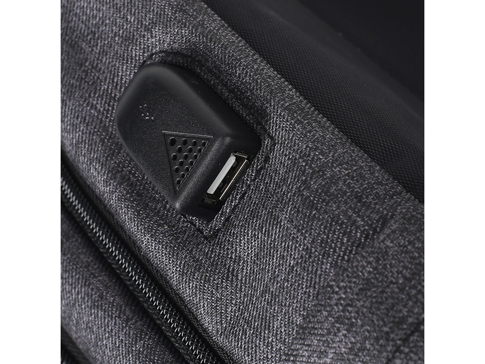 Рюкзак Backpack для ноутбука 14", темно-серый — изображение 5