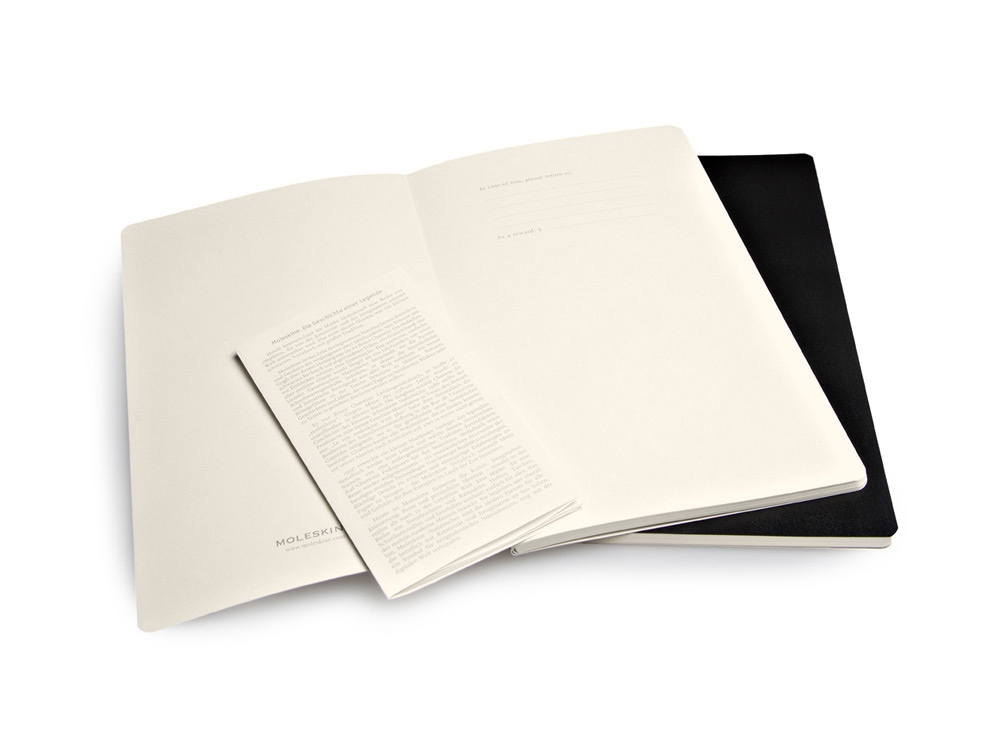Набор записных книжек А5 Volant (нелинованный), черный — изображение 4