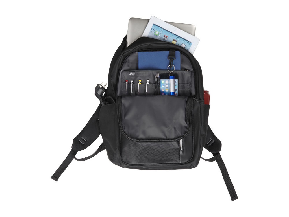 Рюкзак «Ravy» для ноутбука 15.6" с защитой RFID, черный — изображение 6
