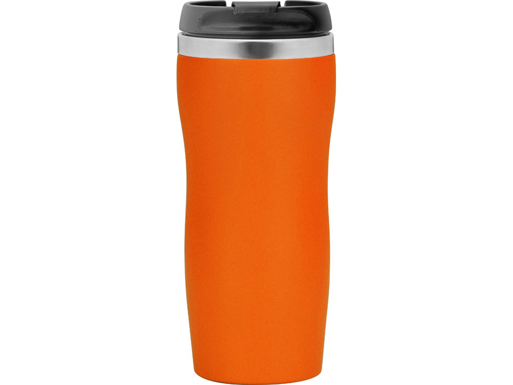 Термокружка «Double wall mug С1» soft-touch, 350 мл, оранжевый — изображение 3
