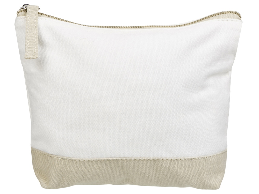 Косметичка хлопковая «Cotton», белый/бежевый — изображение 3