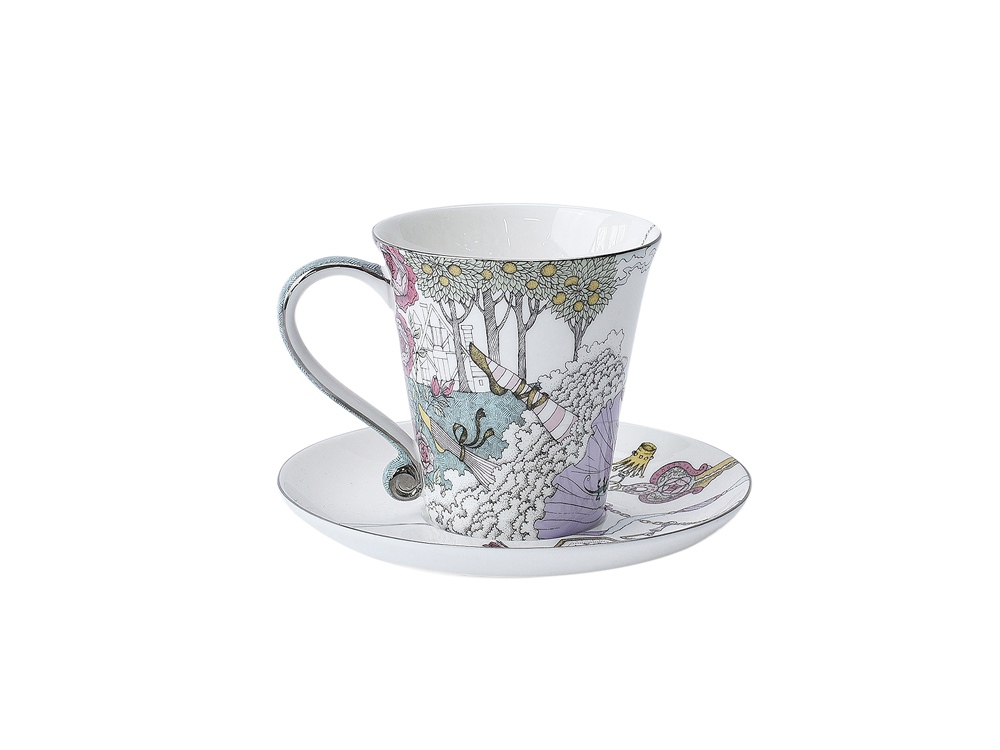 Набор чашка и блюдце «TEA SET ALICE», мультиколор — изображение 2