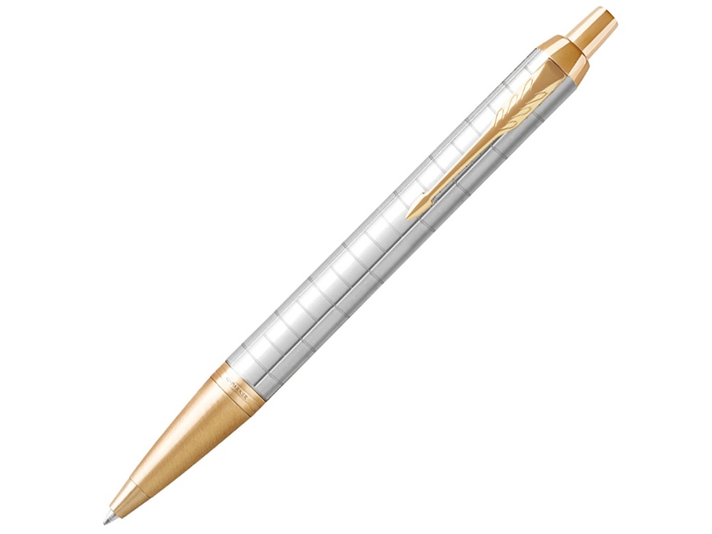 Ручка шариковая Parker IM Premium, белый, золотистый