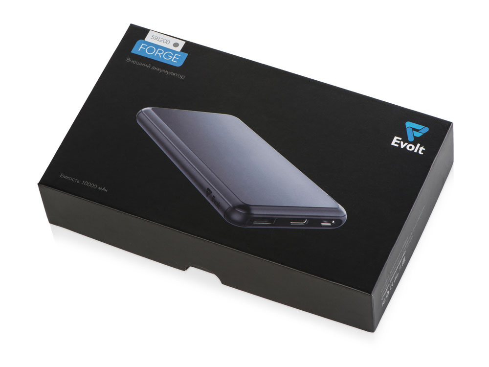 Внешний аккумулятор «Forge» v.2 , 10000 mAh, серый — изображение 8