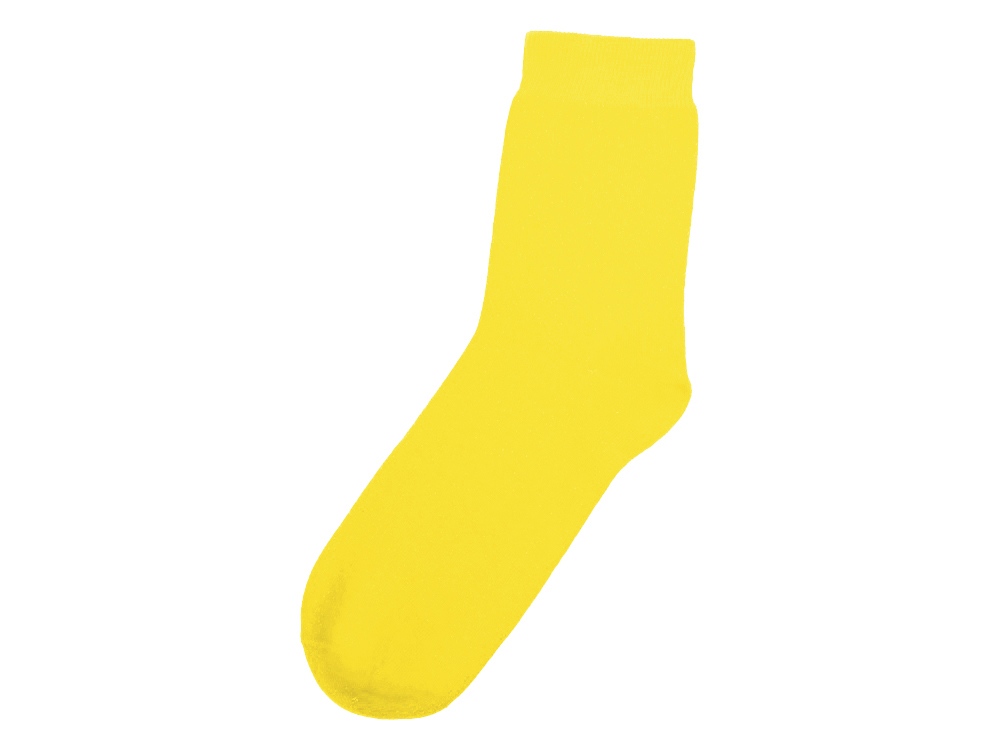 Носки однотонные «Socks» мужские, желтый — изображение 2