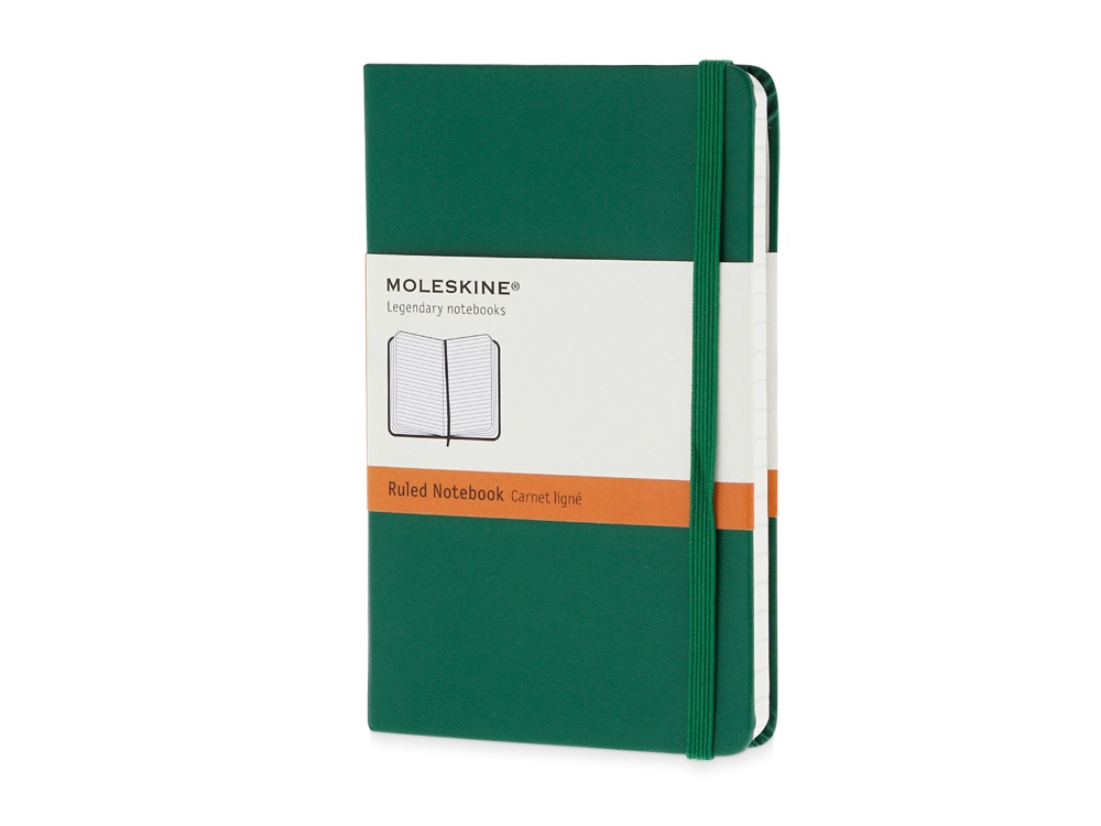 Записная книжка А6 (Pocket) Classic (в линейку), зеленый