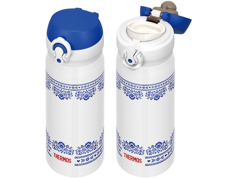 Термокружка Thermos JNL-402, бело-синий — изображение 6