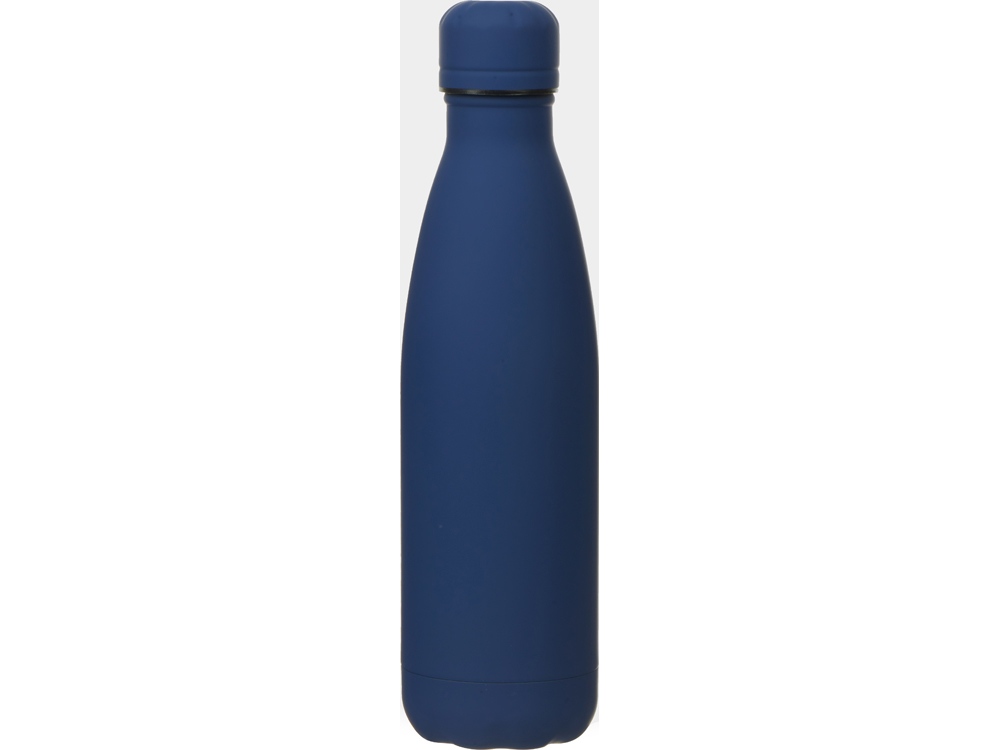 Вакуумная термобутылка «Vacuum bottle C1», soft touch, 500 мл, темно-синий — изображение 2