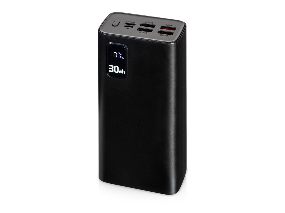 Портативный внешний аккумулятор «FAST», 30000 mAh, черный