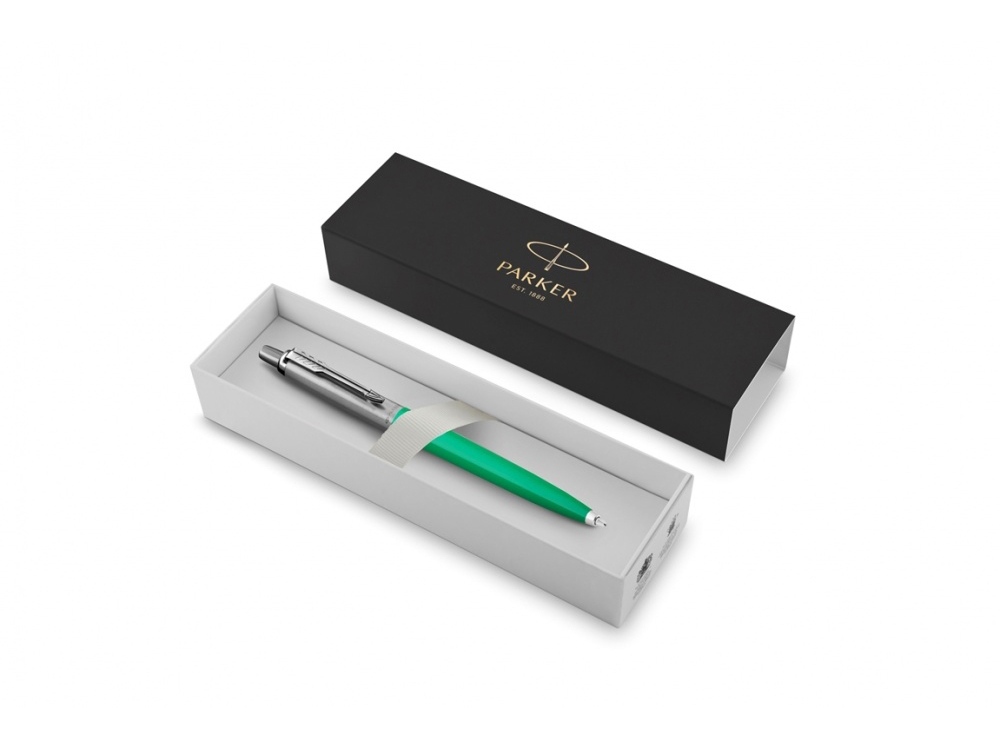 Ручка шариковая Parker Jotter Originals, зеленый, серебристый — изображение 2