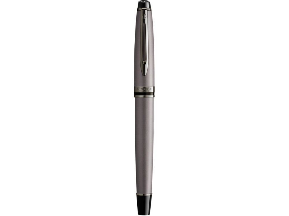 Ручка перьевая Expert Metallic, F, серебристый, черный — изображение 3