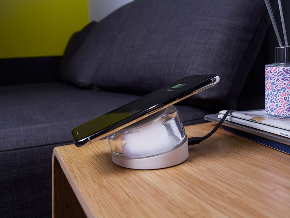 Док-станция с беспроводной зарядкой «iLO Wireless Dock», белый — изображение 6