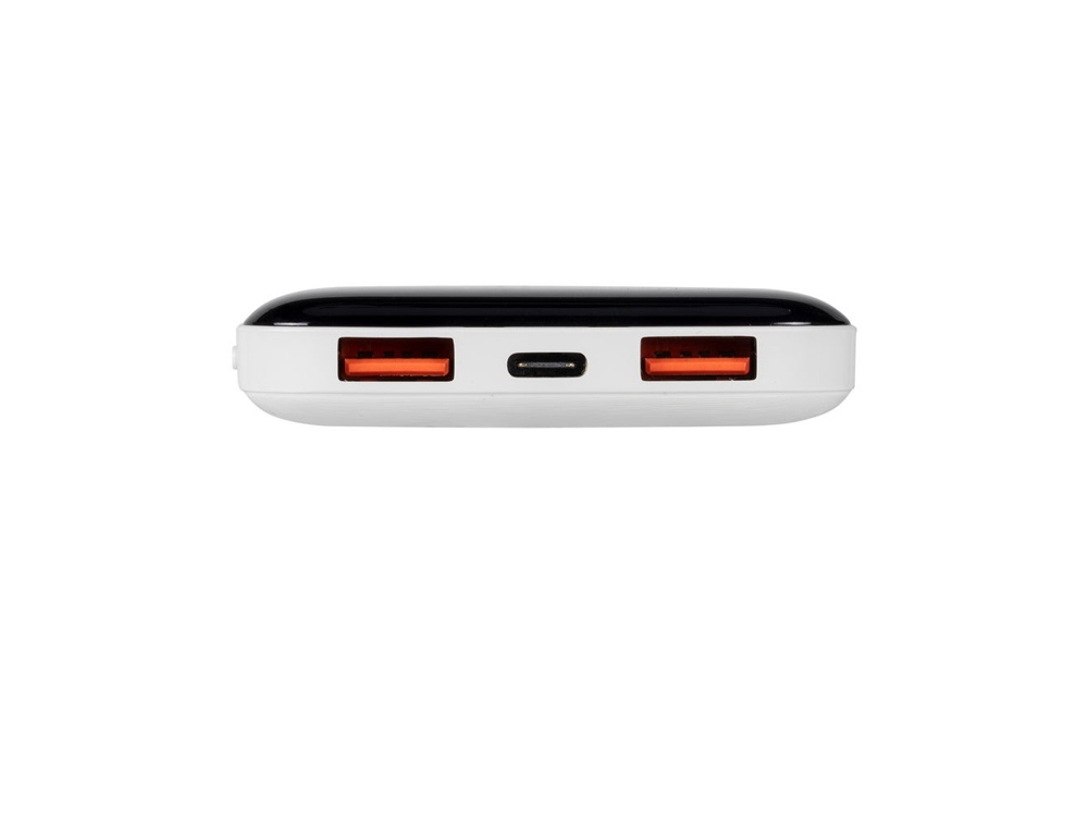 Внешний аккумулятор с дисплеем, 10000 mAh, белый — изображение 6