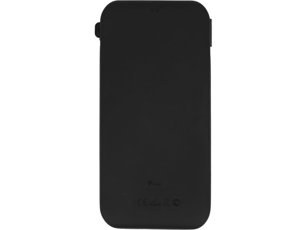 Внешний беспроводной аккумулятор с подсветкой лого «Astro», soft-touch, 10000 mAh, черный — изображение 6