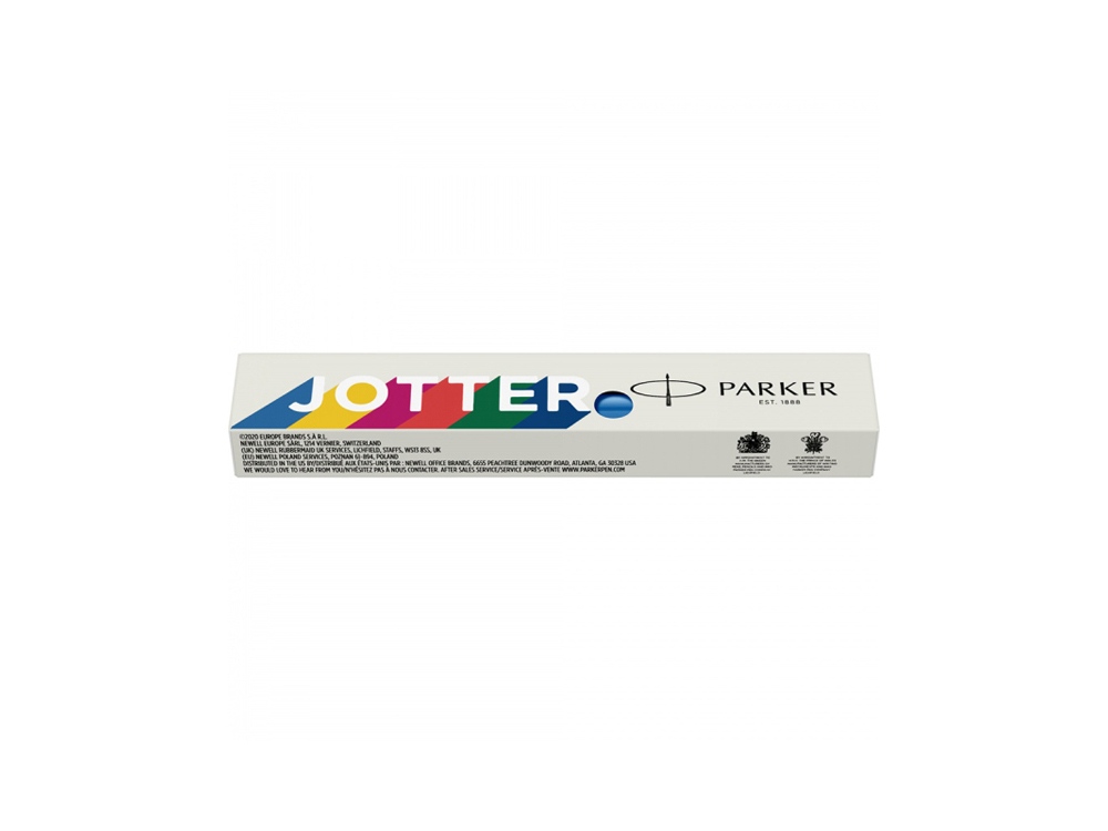 Ручка перьевая Parker Jotter Originals, F, серебристый, черный, синий — изображение 5