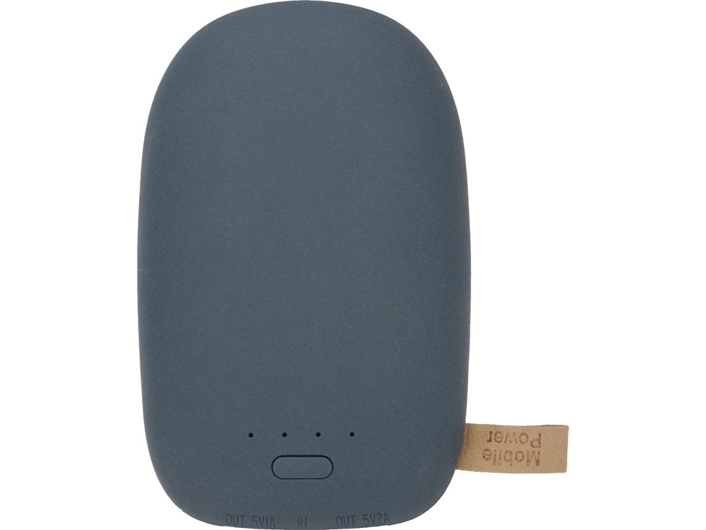 Внешний аккумулятор в форме камня «Stone», 10400 mAh, темно-серый — изображение 3