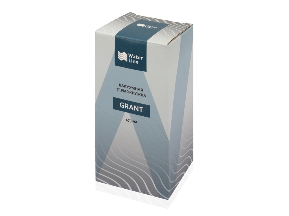 Вакуумная термокружка «Grant», soft-touch, черный — изображение 9