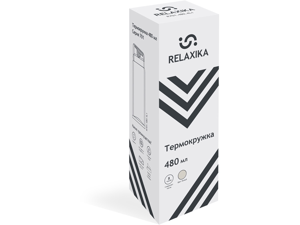 Термос Relaxika «701», 480 мл, белый — изображение 18