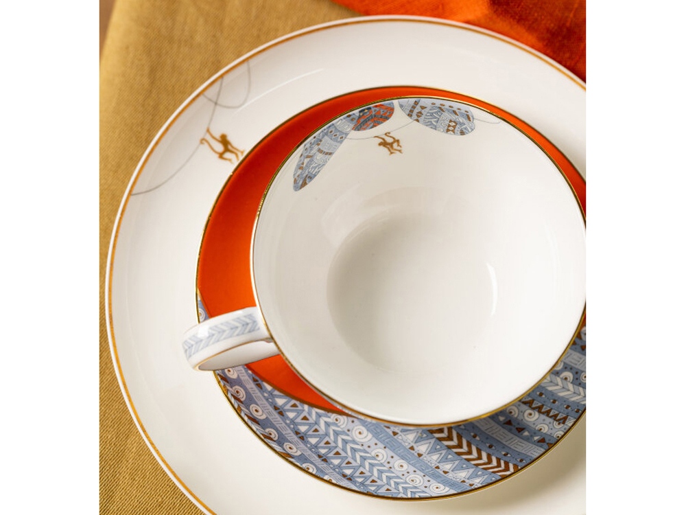 Набор чашка и блюдце «TEA SET TRO», голубой — изображение 8