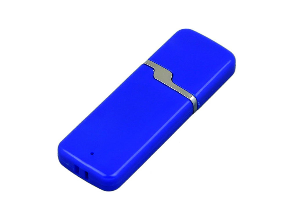 USB 2.0- флешка на 8 Гб с оригинальным колпачком, синий