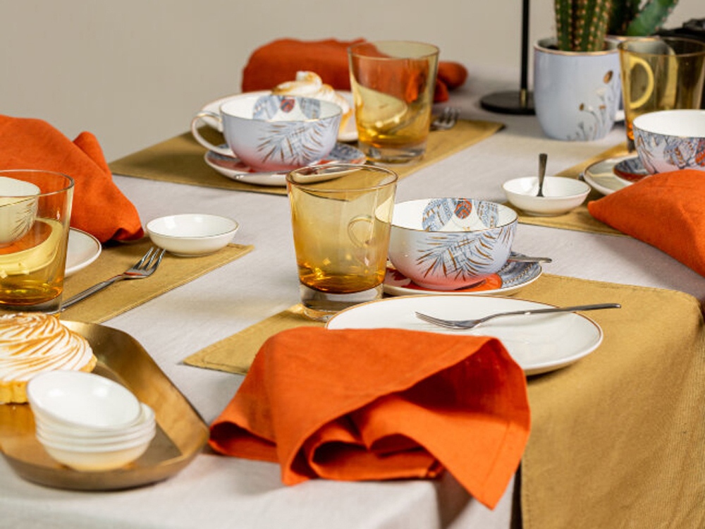Набор чашка и блюдце «TEA SET TRO», голубой — изображение 10