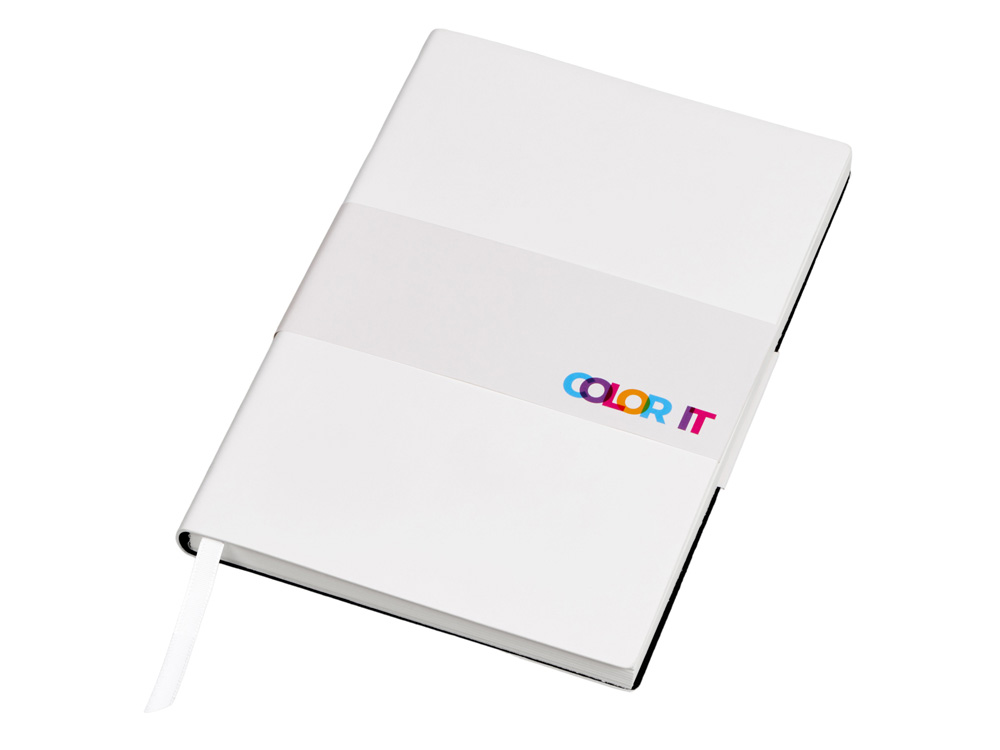 Бизнес-блокнот А5 «C1» soft-touch, белый — изображение 6