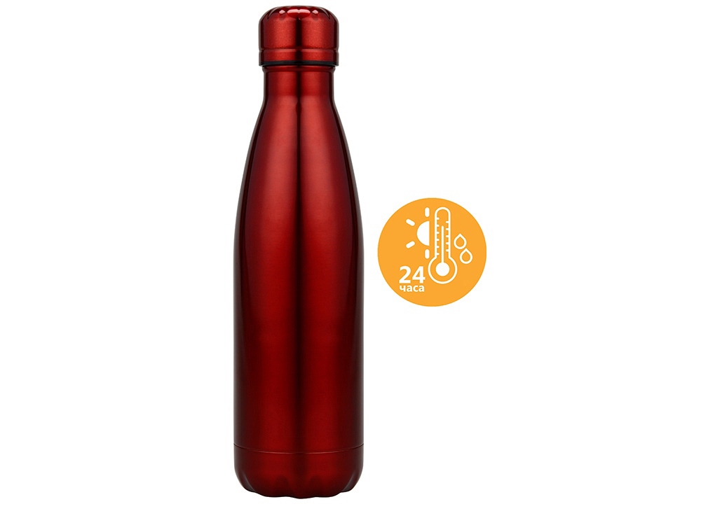 Подарочный набор с термосом и бутылкой «Bottle set», красный — изображение 3