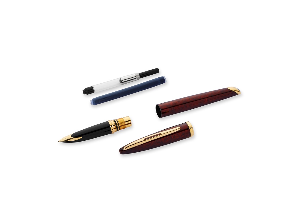 Ручка перьевая «Carene Amber GT F», красный, черный — изображение 5