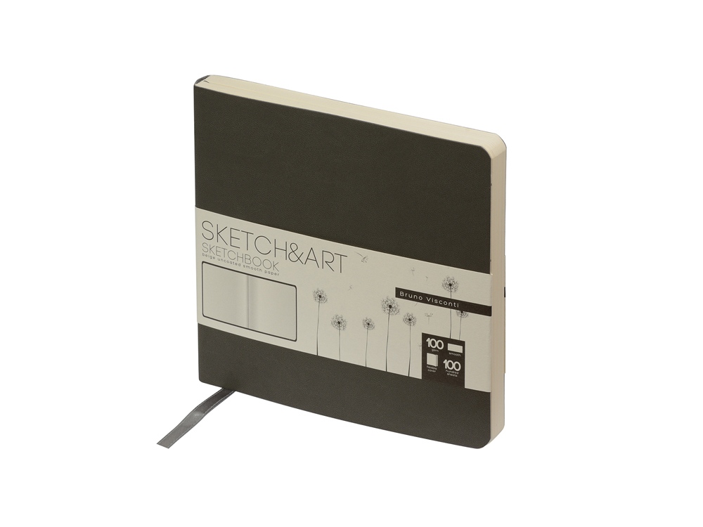 Скетчбук «Sketch & Art» 100 г/м2, soft-touch, серый