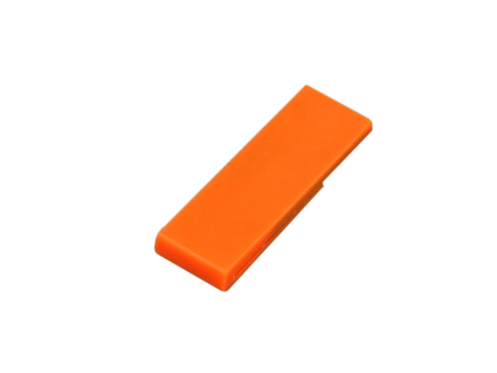 USB 2.0- флешка промо на 16 Гб в виде скрепки, оранжевый