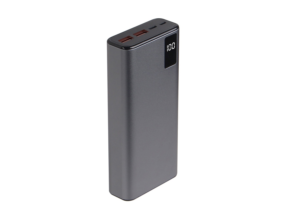 Внешний аккумулятор «NEO Journey» c быстрой зарядкой, 20000 mAh, серебристый, черный