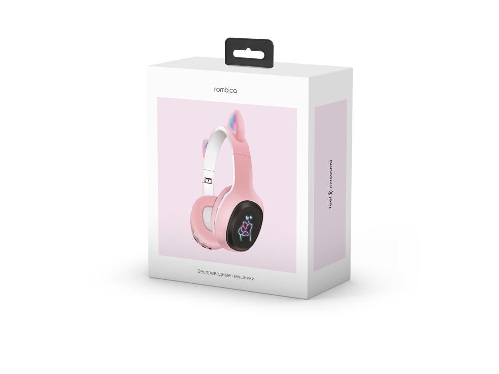 Беспроводные наушники «MySound BH-19», розовый — изображение 6